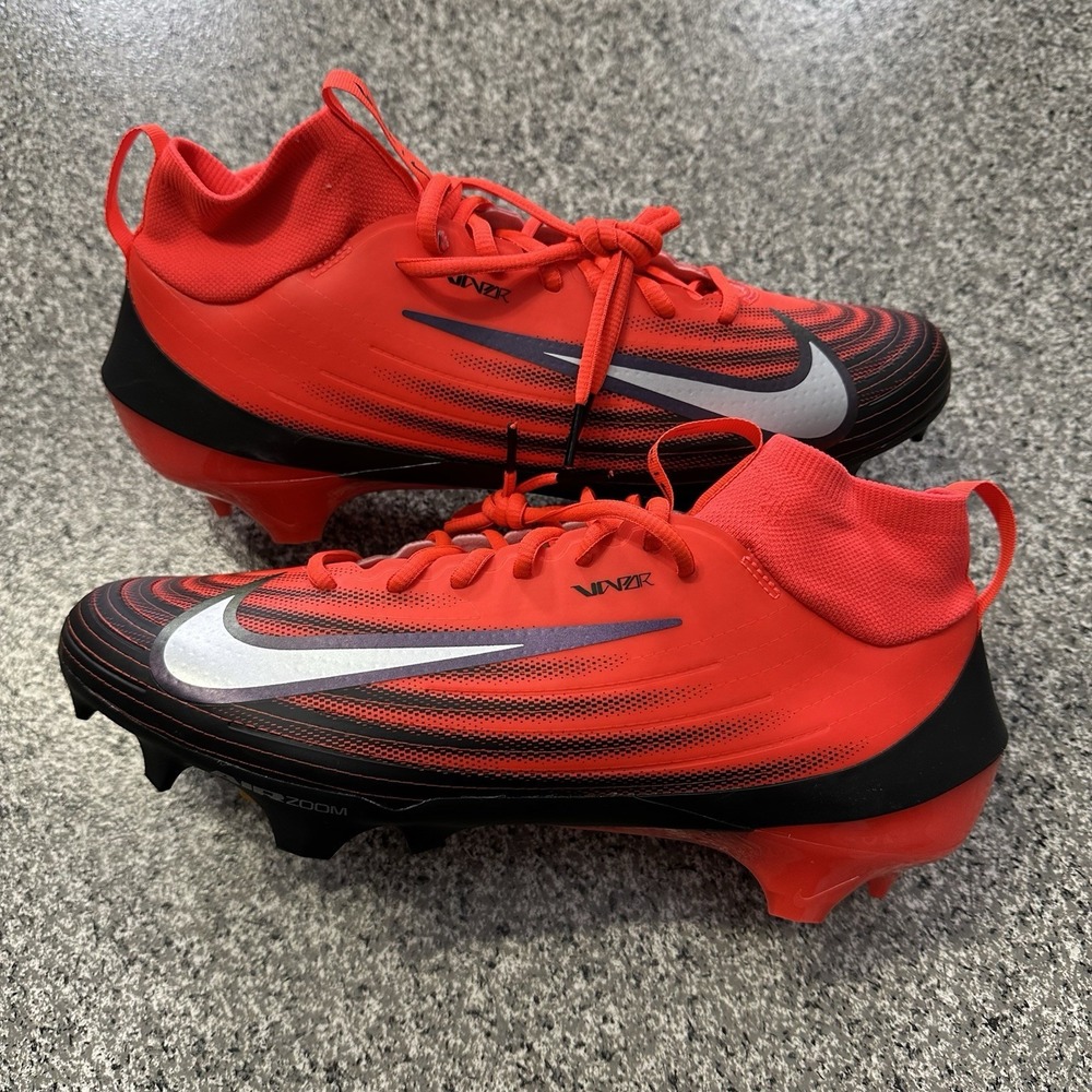 Nike Air Zoom Vapor Pro 1 Football Cleats Mens 10 Bright Crimson Red HF9409